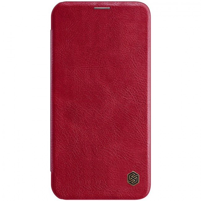 Nillkin iPhone 12 Pro Max Qin Leather Flip Book Case Θήκη Βιβλίο - Red