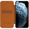 Nillkin iPhone 12 Pro Max Qin Leather Flip Book Case Θήκη Βιβλίο - Brown