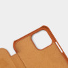 Nillkin iPhone 12 Pro Max Qin Leather Flip Book Case Θήκη Βιβλίο - Brown