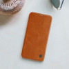 Nillkin iPhone 12 Pro Max Qin Leather Flip Book Case Θήκη Βιβλίο - Brown