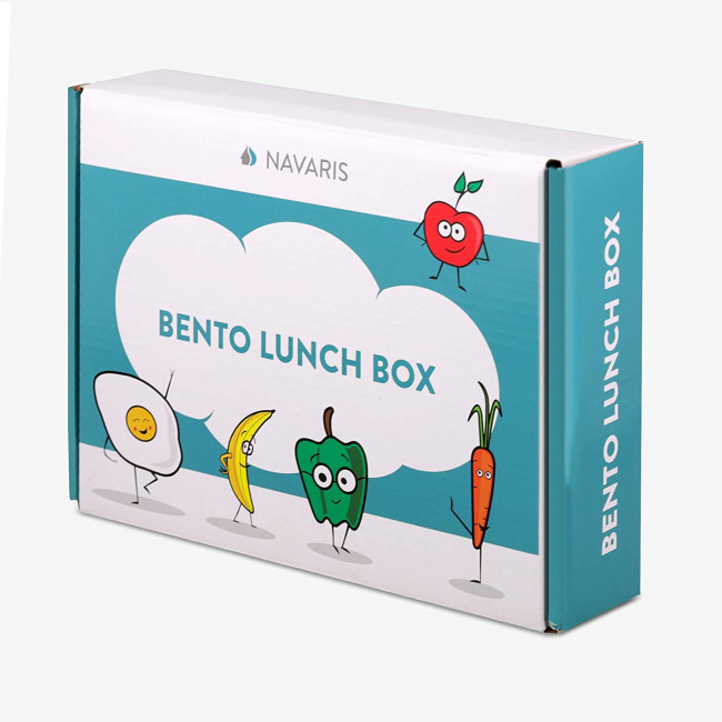 Navaris Bento Box for Kids Δοχείο Αποθήκευσης Τροφής για Παιδιά BPA Free - Green - 49877.01.07