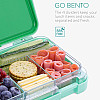 Navaris Bento Box for Kids Δοχείο Αποθήκευσης Τροφής για Παιδιά BPA Free - Green - 49877.01.07