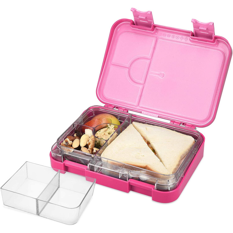 Navaris Bento Box for Kids Δοχείο Αποθήκευσης Τροφής για Παιδιά BPA Free - Dark Pink - 49877.01.08