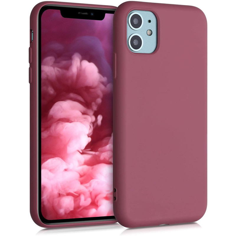 KW iPhone 11 Θήκη Σιλικόνης Rubberized TPU - Deep Rusty Rose - 50791.167