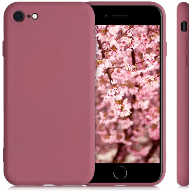 KW iPhone SE 2022 / SE 2020 / 7 / 8 Θήκη Σιλικόνης Rubberized TPU - Deep Rusty Rose - 49979.167