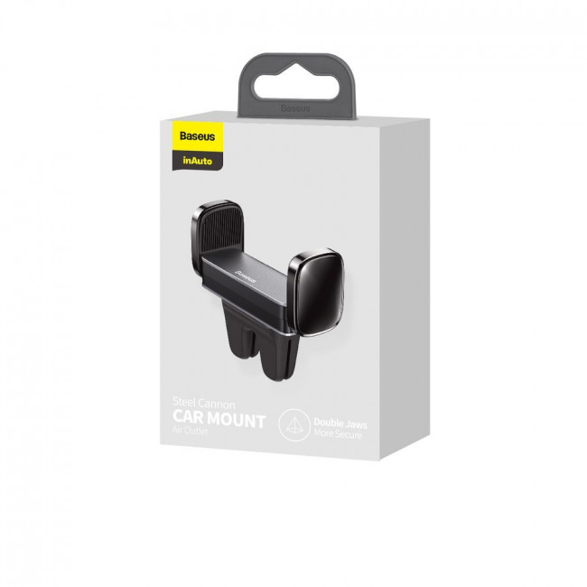 Baseus Steel Cannon Car Air Vent Mobile Holder - Universal Βάση Αυτοκινήτου Αεραγωγού - Black - SUGP-01