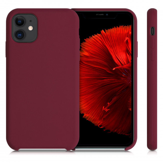 KW iPhone 11 Θήκη Σιλικόνης Rubber TPU - Rhubarb Red - 49724.209