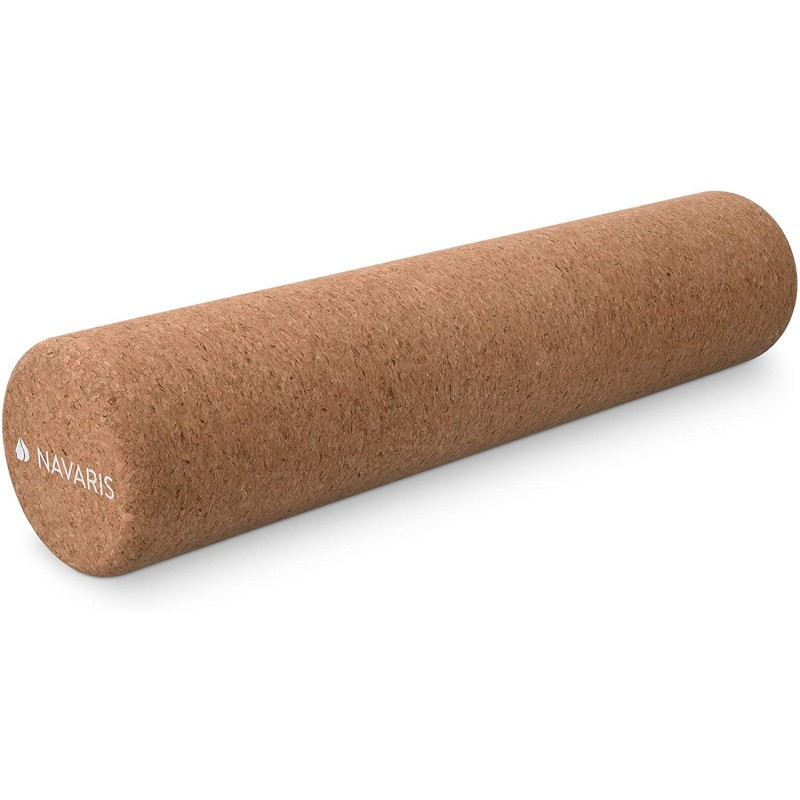 Navaris Fascia Roller Cork - Κύλινδρος Γυμναστικής από Φελλό - 45cm - Light Brown - 47492.2