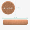 Navaris Fascia Roller Cork - Κύλινδρος Γυμναστικής από Φελλό - 45cm - Light Brown - 47492.2