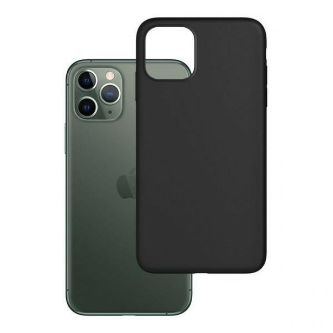 3MK iPhone 12 Pro Max Matt Θήκη Σιλικόνης - Black