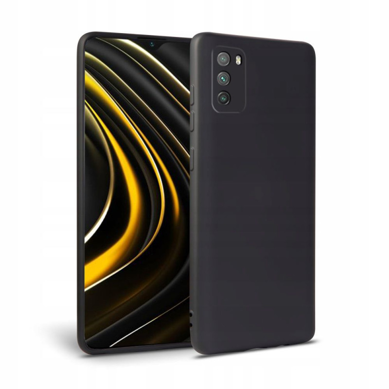 Tech-Protect Xiaomi Poco M3 Icon Θήκη Σιλικόνης Rubber TPU - Black