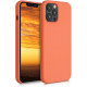 KW iPhone 12 Pro Max Θήκη Σιλικόνης Rubber TPU - Sunrise Orange - 52644.203