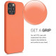 KW iPhone 12 Pro Max Θήκη Σιλικόνης Rubber TPU - Sunrise Orange - 52644.203