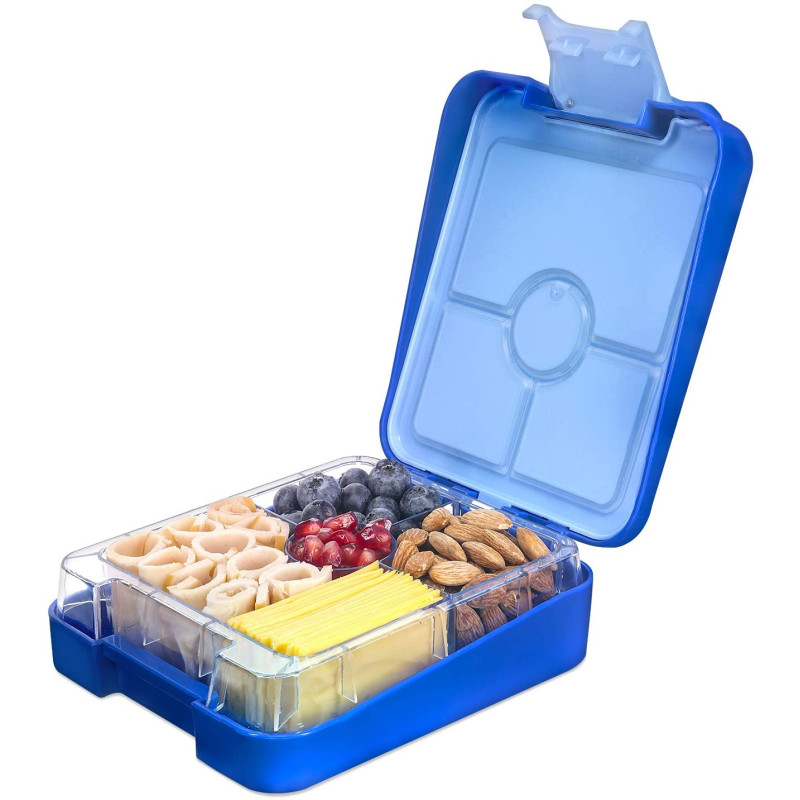 Navaris Bento Box for Kids Δοχείο Αποθήκευσης Τροφής για Παιδιά BPA Free - Blue - 49877.02.17