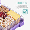 Navaris Bento Box for Kids Δοχείο Αποθήκευσης Τροφής για Παιδιά BPA Free - Purple - 49877.02.38