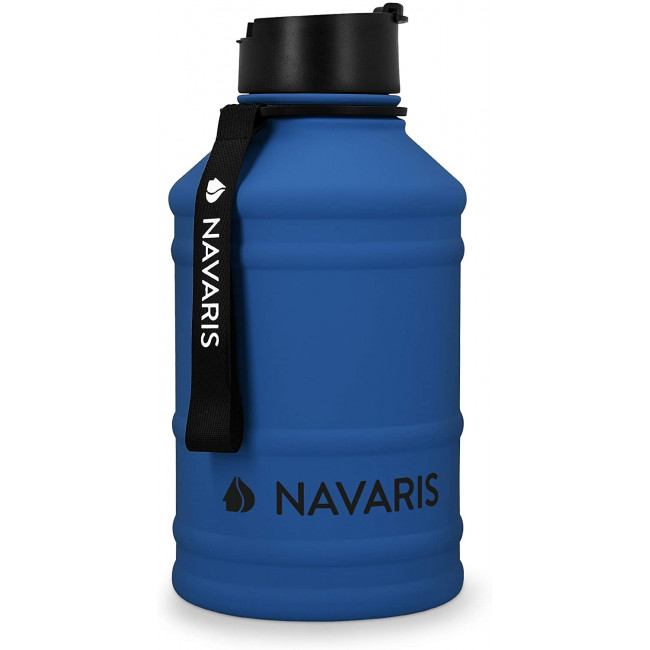 Navaris Μπουκάλι Νερού από Ανοξείδωτο Ατσάλι - BPA Free - 2.2 L - Blue - 51084.04