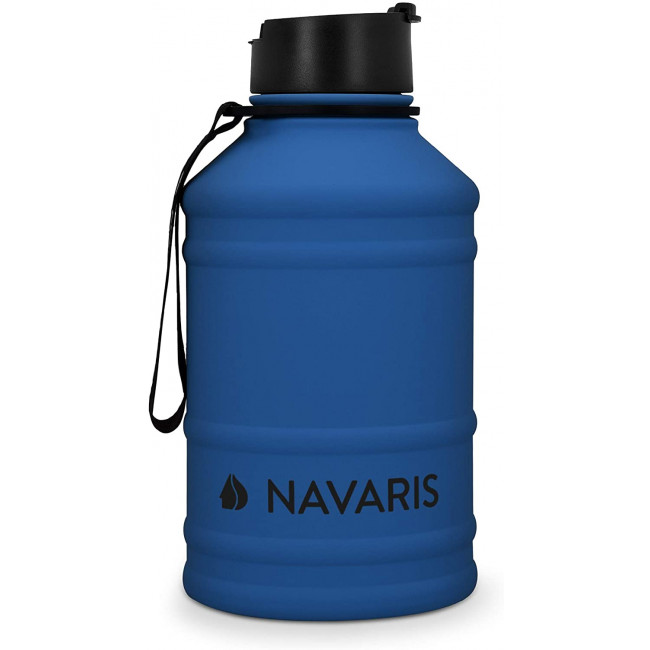 Navaris Μπουκάλι Νερού από Ανοξείδωτο Ατσάλι - BPA Free - 2.2 L - Blue - 51084.04