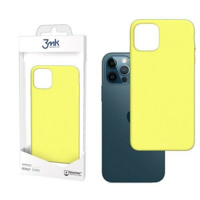 3MK iPhone 12 / iPhone 12 Pro Matt Θήκη Σιλικόνης - Lime