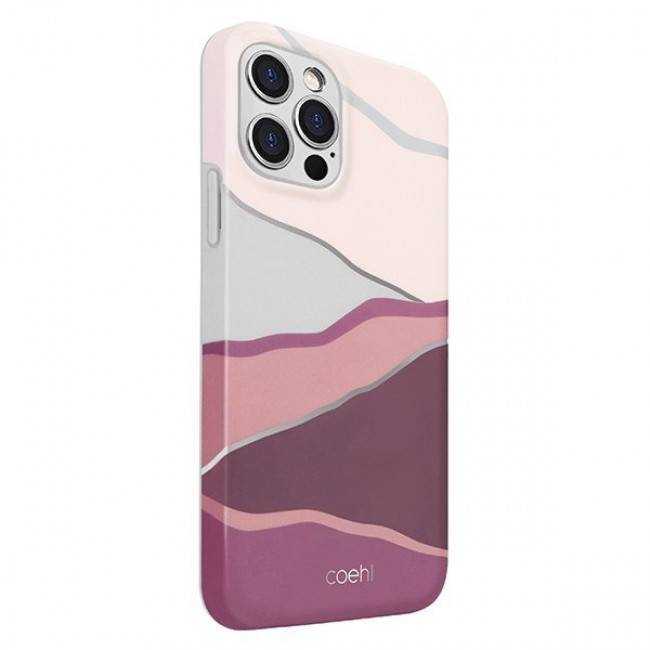 Uniq iPhone 12 Pro Max Coehl Ciel Σκληρή Θήκη με Πλαίσιο Σιλικόνης - Pink