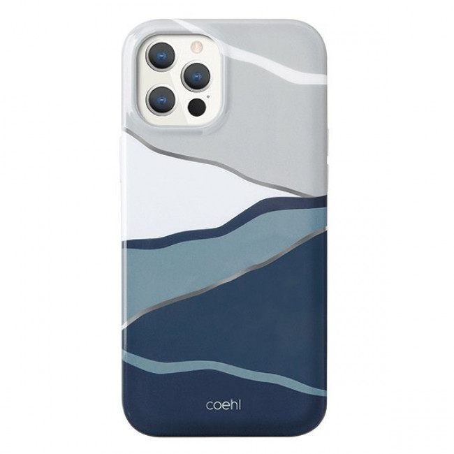 Uniq iPhone 12 / iPhone 12 Pro Coehl Ciel Σκληρή Θήκη με Πλαίσιο Σιλικόνης - Blue