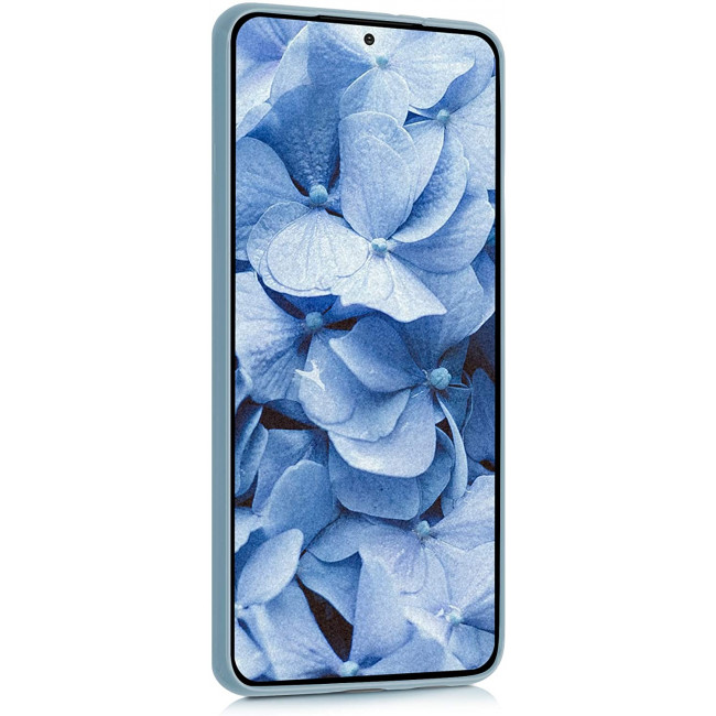 KW Samsung Galaxy S21 Plus Θήκη Σιλικόνης TPU - Stone Blue - 54065.206