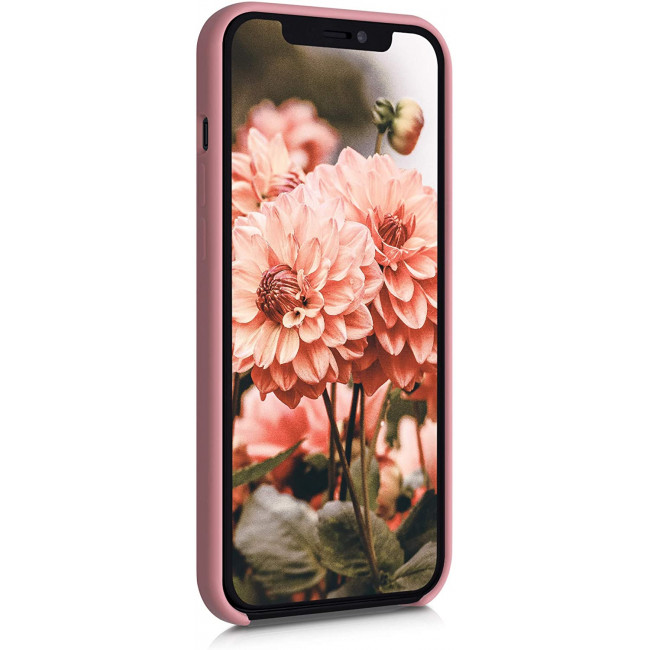 KW iPhone 12 Pro Max Θήκη Σιλικόνης Rubber TPU - Rose Tan - 52644.193