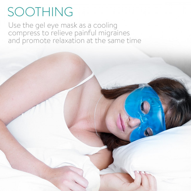 Navaris Cooling Gel Eye Mask - Σετ με 2 Μάσκες Ματιών με Τζελ - Blue - 47640.04.02