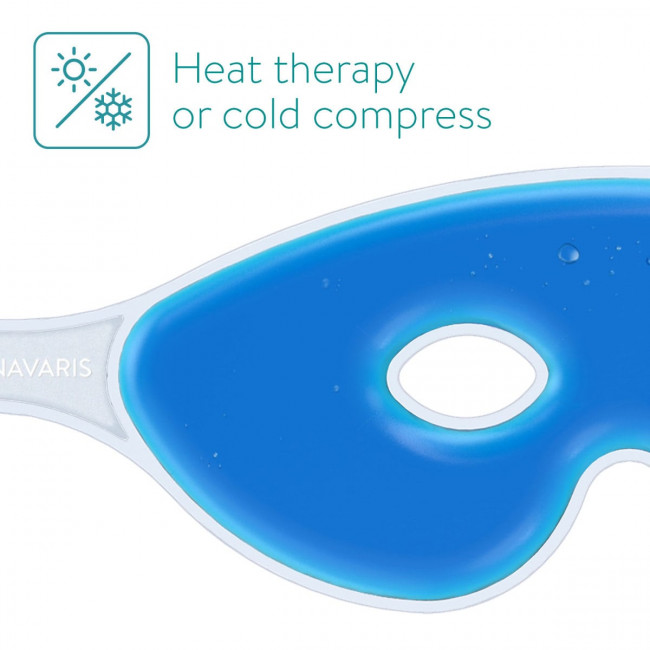 Navaris Cooling Gel Eye Mask - Σετ με 2 Μάσκες Ματιών με Τζελ - Blue - 47640.04.02