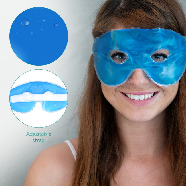 Navaris Cooling Gel Eye Mask - Σετ με 2 Μάσκες Ματιών με Τζελ - Blue - 47640.04.02