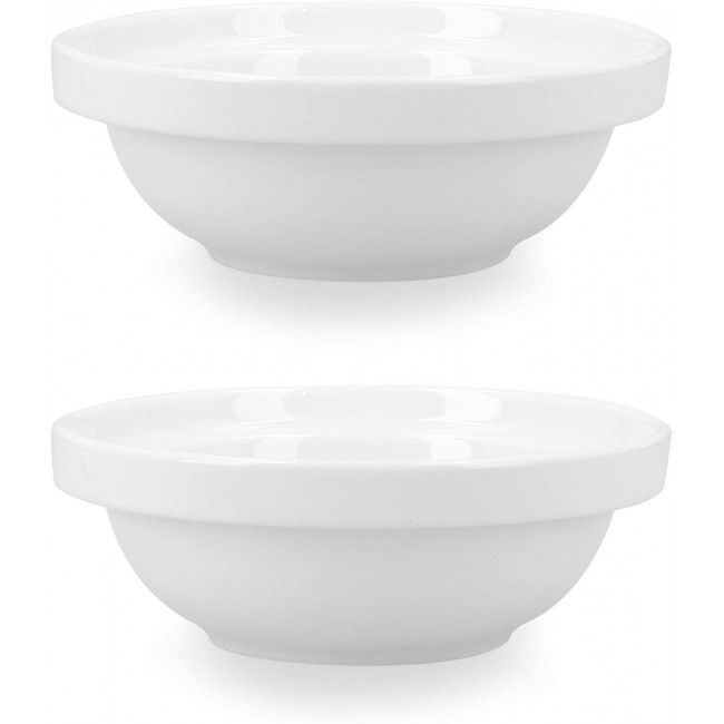 Navaris Cat Bowls - Σετ με 2 Κεραμικά Μπολ Φαγητού και Νερού - 600ml - White - 51398.04