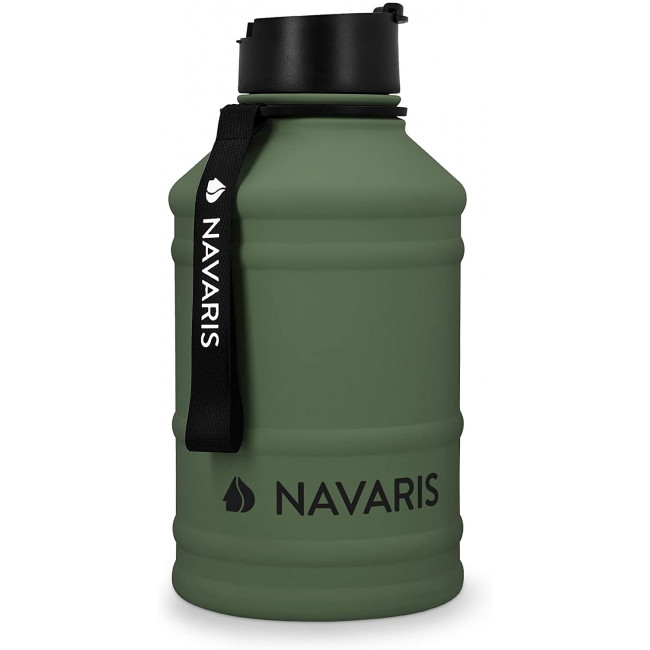 Navaris Μπουκάλι Νερού από Ανοξείδωτο Ατσάλι - BPA Free - 2.2 L - Dark Green - 51084.80