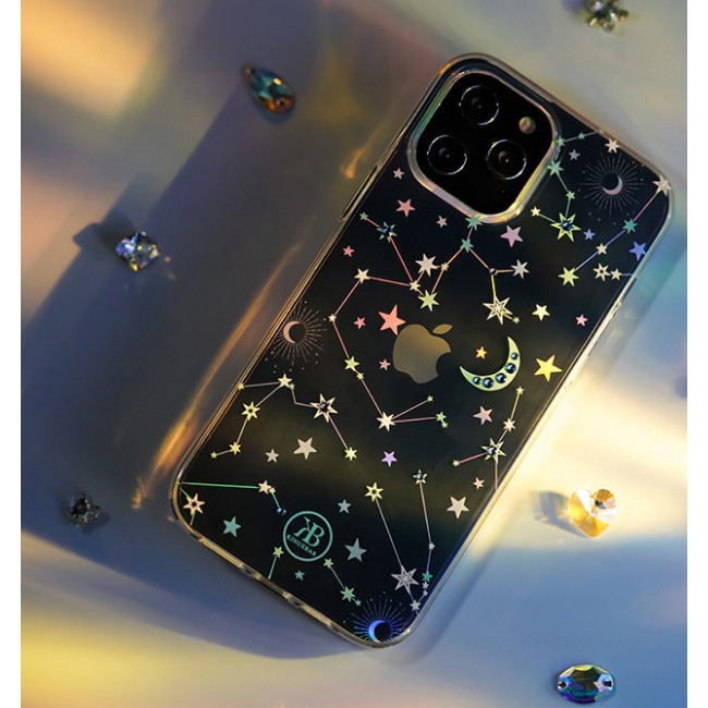 Kingxbar iPhone 12 / iPhone 12 Pro Lucky Series Σκληρή Θήκη με Swarovski Crystals - Zodiac - Διάφανη