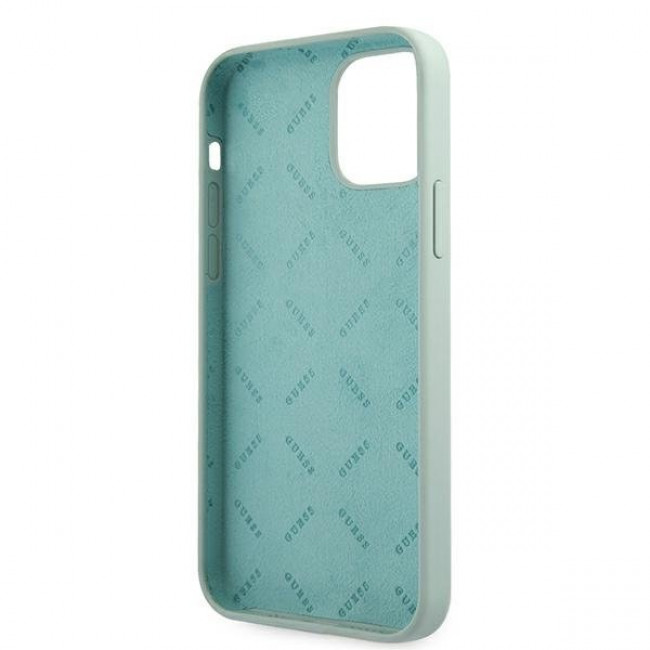 Guess iPhone 12 / iPhone 12 Pro Silicone Vintage Script Θήκη Σιλικόνης - Blue / Fuschia - GUHCP12MLSVSBF