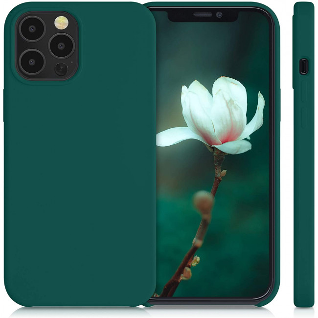 KW iPhone 12 Pro Max Θήκη Σιλικόνης Rubber TPU - Green - 52644.184