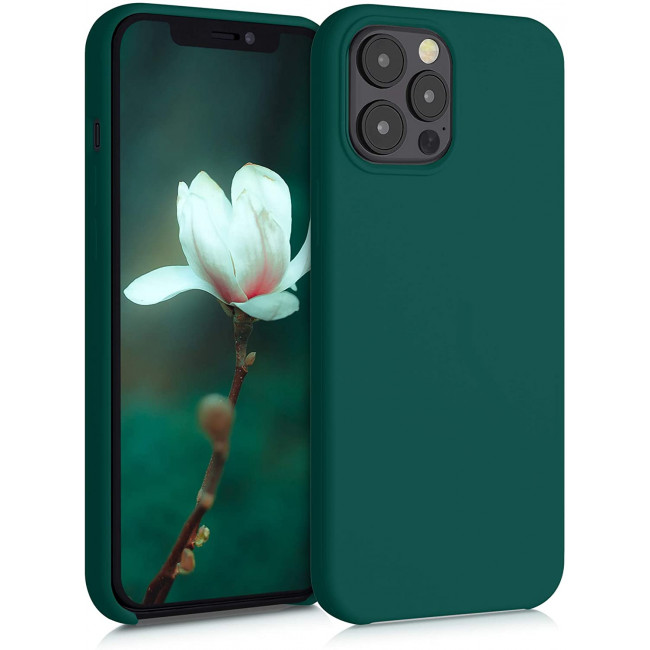 KW iPhone 12 Pro Max Θήκη Σιλικόνης Rubber TPU - Green - 52644.184