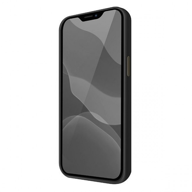 Uniq iPhone 12 Pro Max Lino Hue Θήκη Σιλικόνης - Black