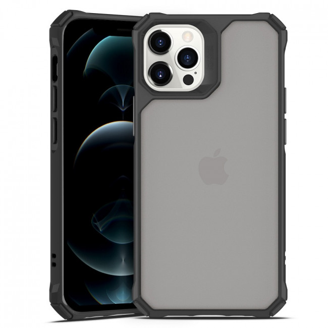 ESR iPhone 12 Pro Max Air Armor Σκληρή Θήκη με Πλαίσιο Σιλικόνης - Black