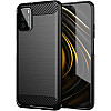 OEM Xiaomi Poco M3 Θήκη Rugged Carbon TPU - Black