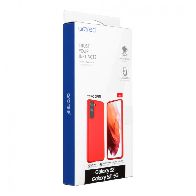 Araree Samsung Galaxy S21 Typoskin Θήκη Σιλικόνης - Red