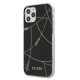 Guess iPhone 12 Pro Max Gold Chain Collection Σκληρή Θήκη με Πλαίσιο Σιλικόνης - Black - GUHCP12LPCUCHBK