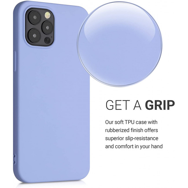 KW iPhone 12 Pro Max Θήκη Σιλικόνης Rubberized TPU - Pastel Lavender - 52714.139