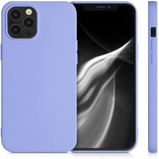 KW iPhone 12 Pro Max Θήκη Σιλικόνης Rubberized TPU - Pastel Lavender - 52714.139