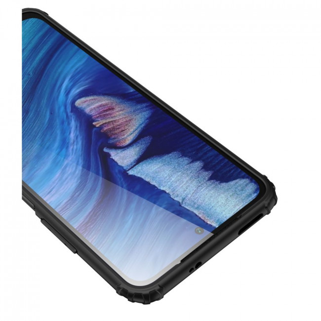 Tech-Protect Xiaomi Redmi Note 10 / Note 10s / Poco M5s Hybridshell Σκληρή Θήκη με Πλαίσιο Σιλικόνης - Frost Black / Ημιδιάφανη