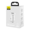 Baseus Grain Pro Car Charger - Φορτιστής Αυτοκινήτου 4.8A 2xUSB Ports - White - CCALLP-02