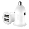 Baseus Grain Pro Car Charger - Φορτιστής Αυτοκινήτου 4.8A 2xUSB Ports - White - CCALLP-02