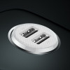 Baseus Grain Pro Car Charger - Φορτιστής Αυτοκινήτου 4.8A 2xUSB Ports - White - CCALLP-02