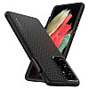 Spigen Samsung Galaxy S21 Ultra Liquid Air Pen Θήκη Σιλικόνης - Matte Black