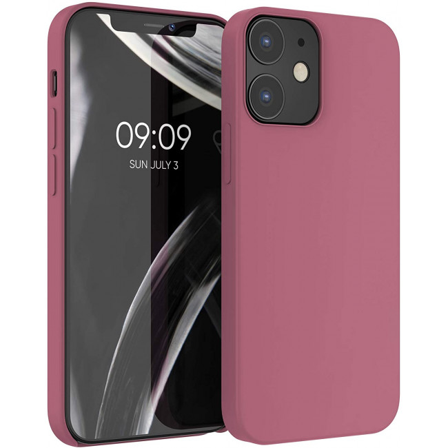 KW iPhone 12 / iPhone 12 Pro Θήκη Σιλικόνης Rubber TPU - Deep Rusty Rose - 52641.167