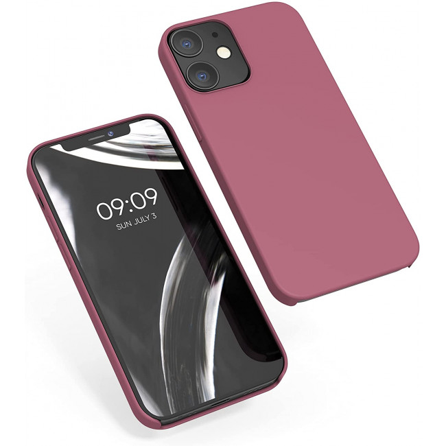 KW iPhone 12 / iPhone 12 Pro Θήκη Σιλικόνης Rubber TPU - Deep Rusty Rose - 52641.167