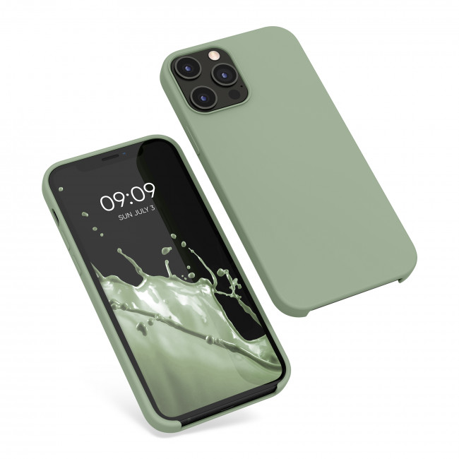 KW iPhone 12 Pro Max Θήκη Σιλικόνης Rubber TPU - Grey Green - 52644.172